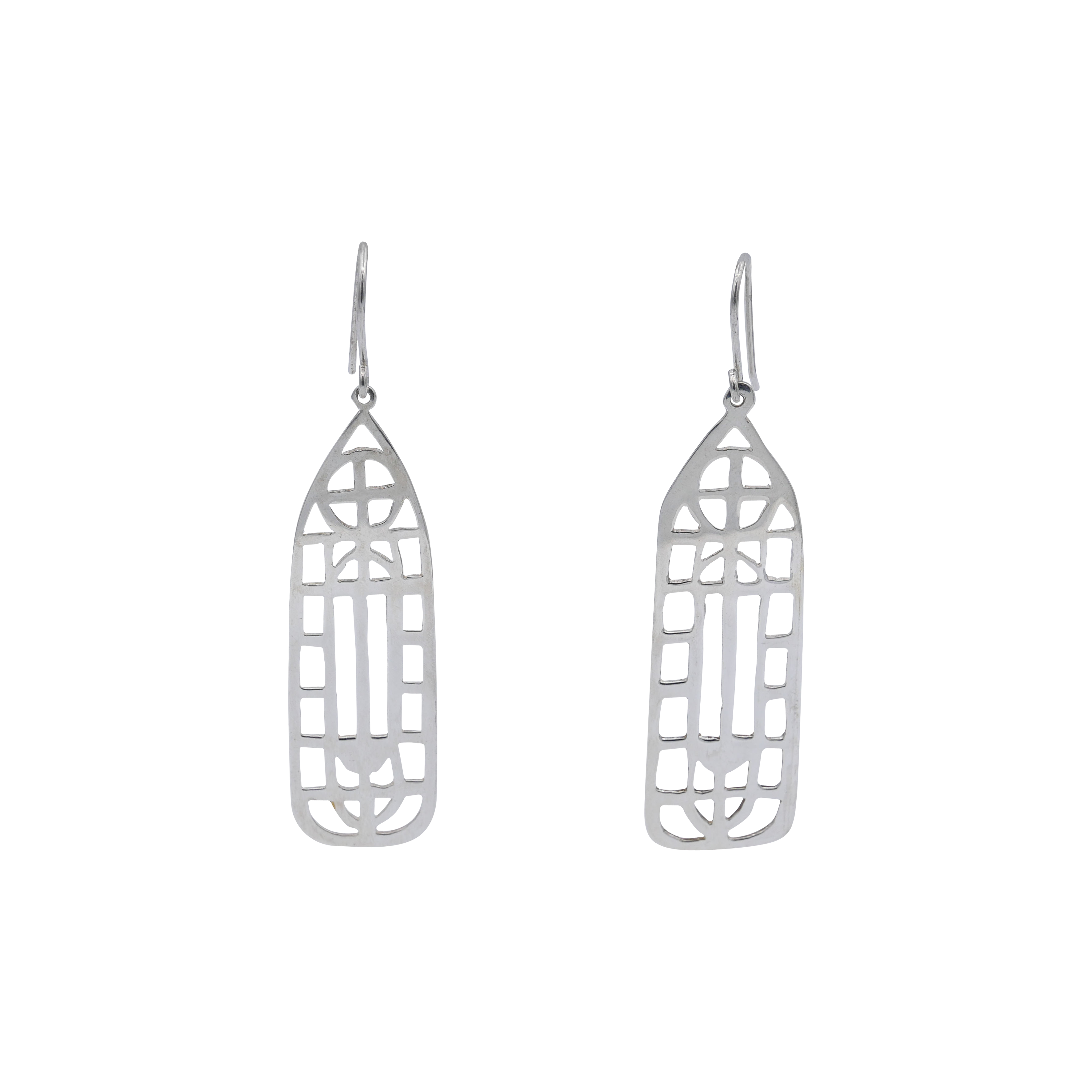 Cathedral Statement Drop Earrings Sterling Silver